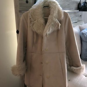 Faux shearling coat